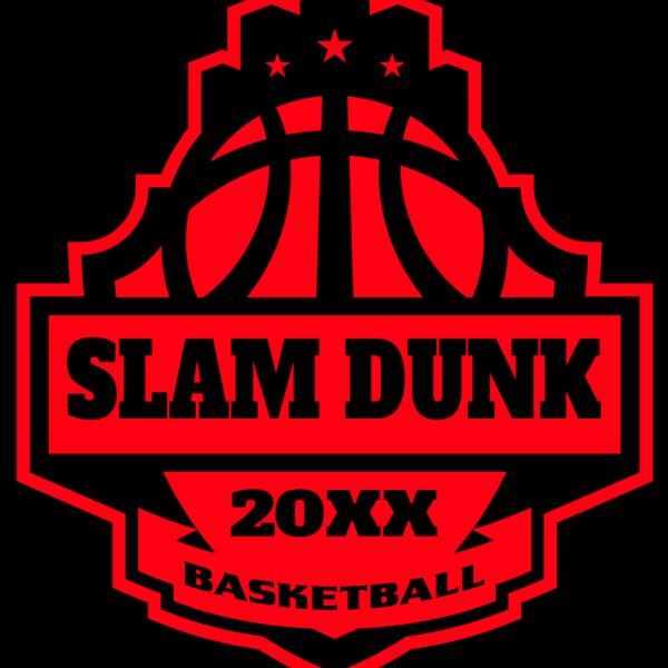 SLAM DUNK Basketball Logo Template Miniatura