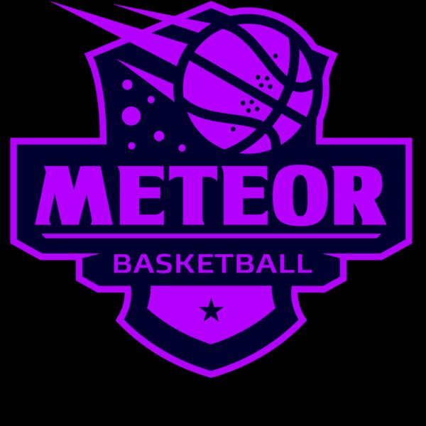 Meteor Basketball logo template Miniatura