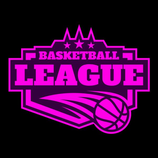 League Basketball logo template 02 Miniatura