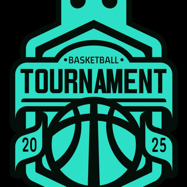 Tournament Basketball logo template 03 Miniatura