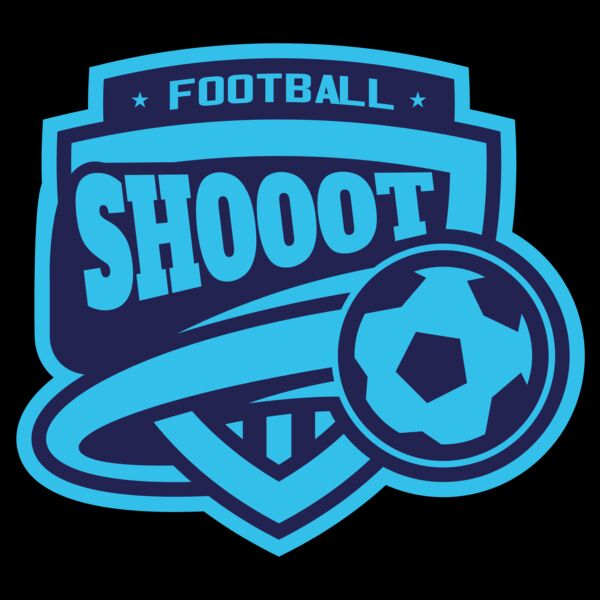 Shoot Football logo template Miniatura