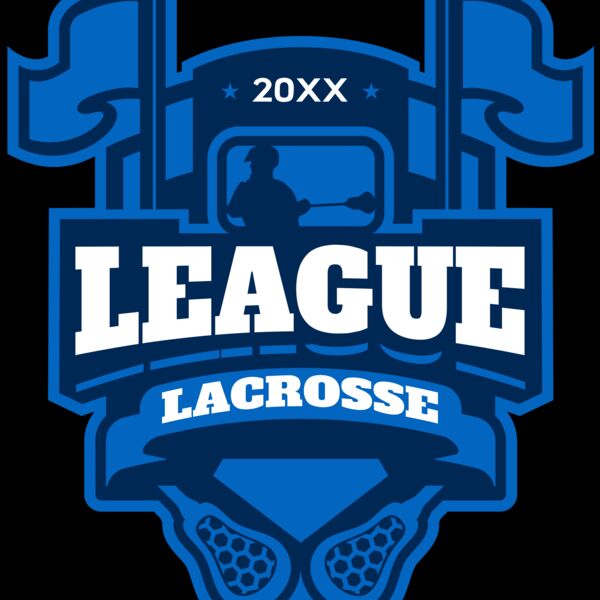 League Lacrosse Logo Template Miniatura