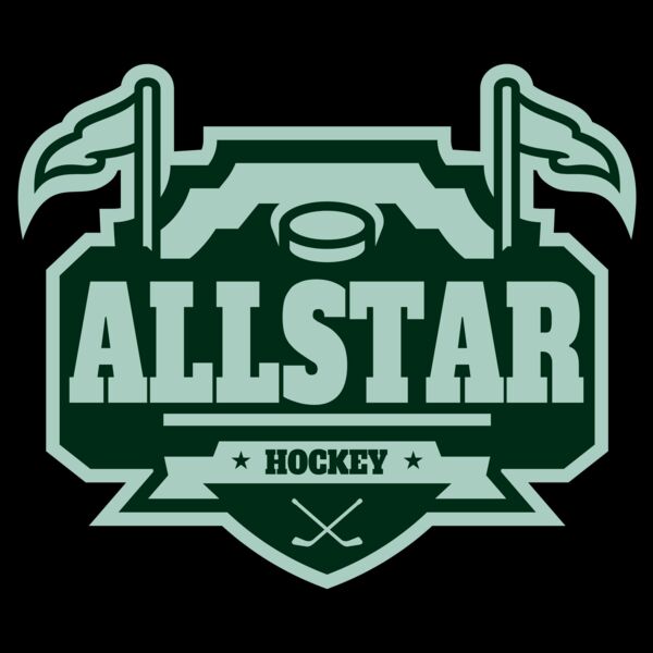 All Star Hockey Tournament logo template 02 Miniatura