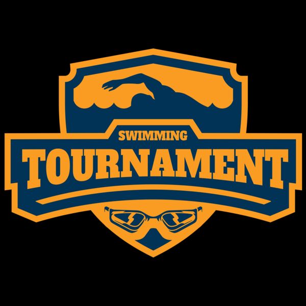 Swimming Tournament logo template 02 Miniatura