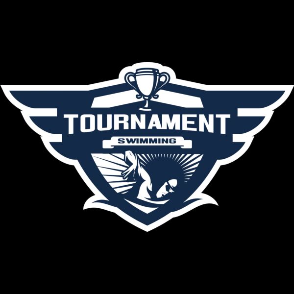 Swimming Tournament logo template 04 Miniatura
