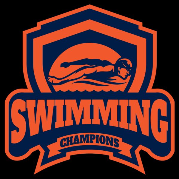 Swimming Champions logo template Miniatura