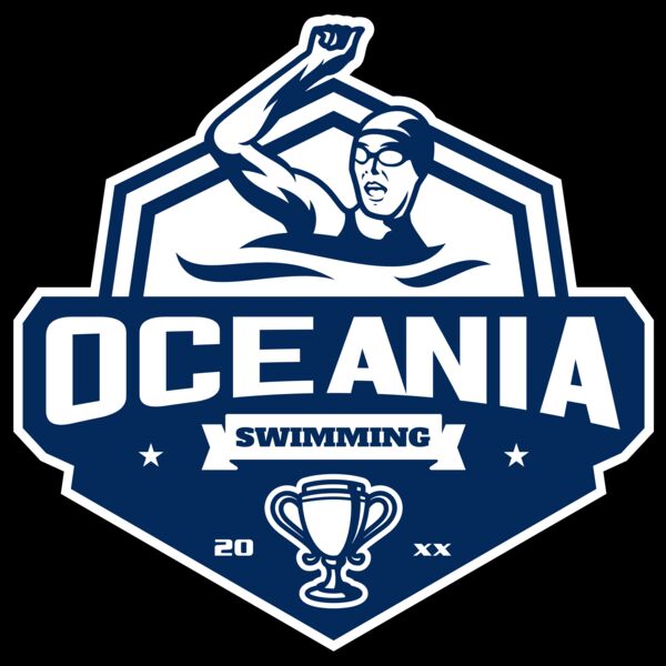 Oceania Swimming logo template Miniatura