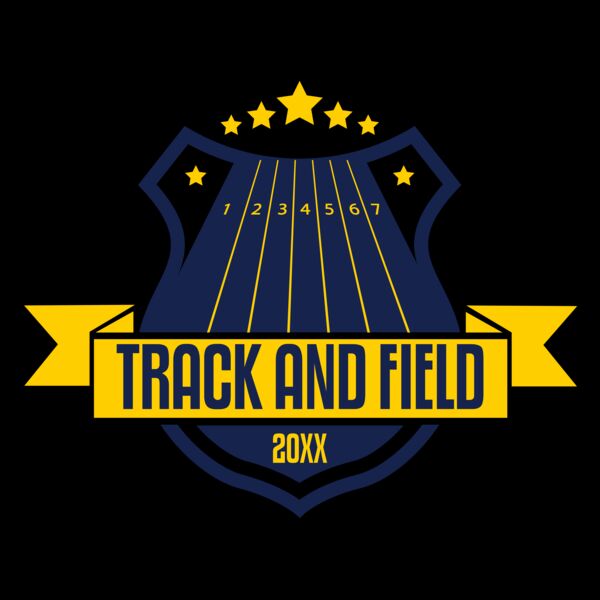 Track & Field Team Logo 06 Miniatura