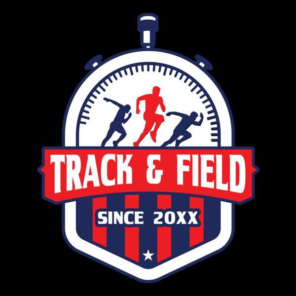 Track & Field Team Logo 14 Miniatura