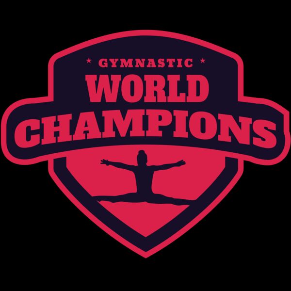 Gymnastic World Champions logo template Miniatura