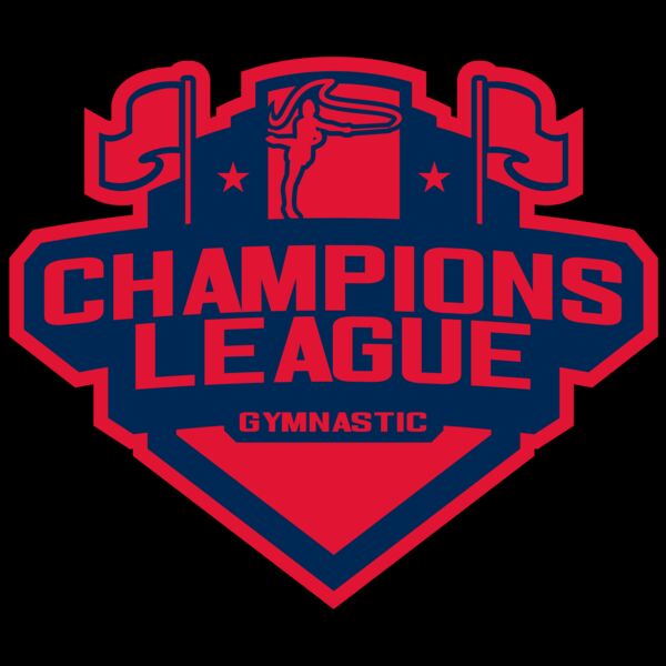 Champions League Gymnastic logo template Miniatura